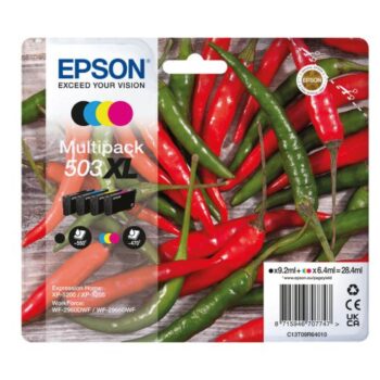 Epson Chillies 503xl 4 Colour Multipack Inkjet Cartridges C13t09r64010 Fusion Office