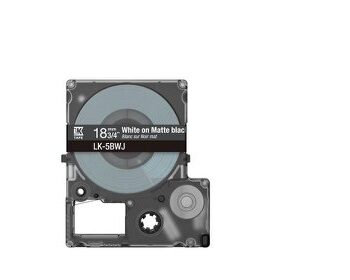 Epson Lk 5bwj White On Matte Black Tape Cartridge 18mm C53s672083 Fusion Office