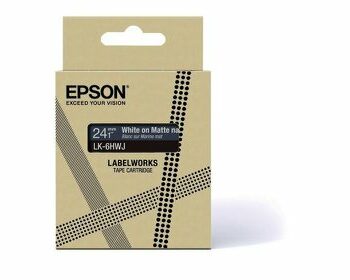 Epson Lk 6hwj White On Matte Navy Tape Cartridge 24mm C53s672086 Fusion Office