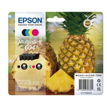 Epson Pineapple 604 4 Colour Multipack Inkjet Cartridges C13t10g64010 Fusion Office