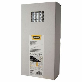 Fellowes 12mm Binding Combs White Pack 100 5346206 Fusion Office