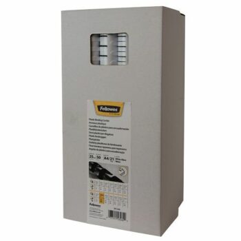 Fellowes 25mm Binding Combs White Pack 50 5348204 Fusion Office