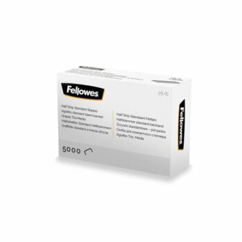 Fellowes 26 6 Half Strip Staples Pack 5000 5117601 Fusion Office