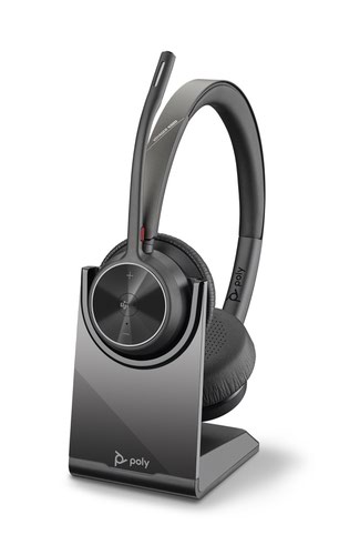 HP Poly Voyager V4320-M UC USB-C Bluetooth Wireless Headset and Charging Stand 77Z32AA