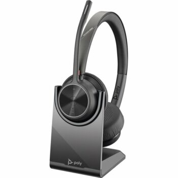 HP Poly Voyager 4320 UC Stereo USB-A Headset and BT700 USB-A Dongle with Charging Stand 77Y99AA