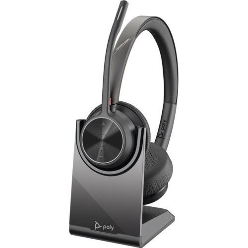 HP Poly Voyager 4320 UC Stereo USB-A Headset and BT700 USB-A Dongle with Charging Stand 77Y99AA