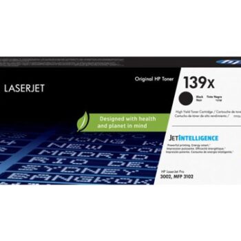 Hewlett Packard Hp 139x Black Laser Toner Cartridge W1390x Fusion Office