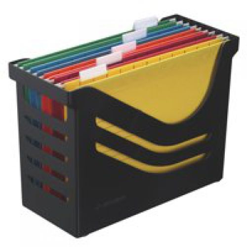 Jalema Resolution Suspension File Box Black With 5 Files J26580blk Fusion Office