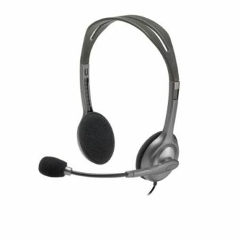Logitech H111 Binaural Headband Grey 981 000593 Fusion Office