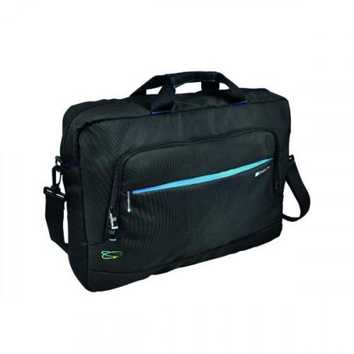 Monolith 3316 Blue Line Laptop Briefcase For Laptops Up To 156 Inch Black Blue 2000003316 Fusion Office
