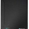 Monolith Blueline Zipped Meeting And Conference Folder A4 Black 3351 Fusion Office