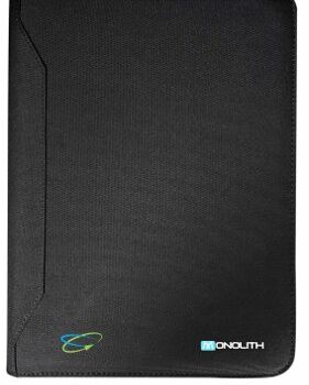 Monolith Blueline Zipped Meeting And Conference Folder A4 Black 3351 Fusion Office