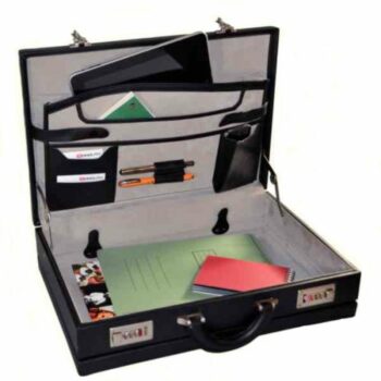 Monolith Expanding Attache Case Pvc Black 2350 Fusion Office