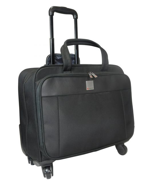 Monolith Motion Ii 4 Wheeled Laptop Case Black For Laptops Up To 15 Inch 3208 Fusion Office