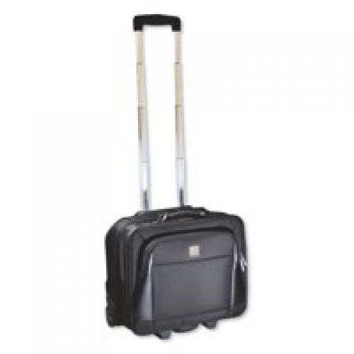 Monolith Motion Wheeled Laptop Case Black For Laptops Up To 15 Inch 3005 Fusion Office