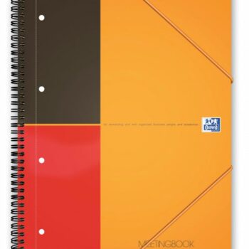 Oxford International Wirebound Pp Meeting Book A4 Perforated 4 Holes 100104296 Fusion Office
