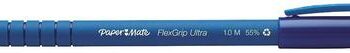 Paper Mate Flexgrip Gel Rollerball Pens Blue Pack 12 2108213 Fusion Office