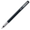 Parker Vector Fountain Pen Black Stainless Steel Barrel Blue Ink S0881041 Fusion Office