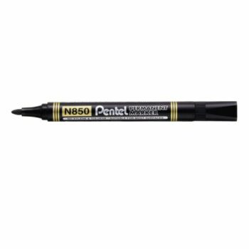 Pentel N850 Permanent Markers Black Bullet Tip Pack 12 N850 Ae Fusion Office