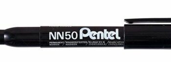 Pentel Nn50 Permanent Markers Black Bullet Tip Pack 12 Nn50 A Fusion Office