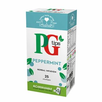 Pg Tips Envelopes Peppermint Herbal Infusion Tea Bags Pack 25 Fusion Office