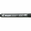 Pilot 100 Permanent Markers Bullet Tip Fine Black 4902505511097 - Pack 12