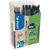 Pilot Ballpoint Ecoball Medium 10mm Black Greenpack 10 Pens 10 Refills 3131910586562 Fusion Office