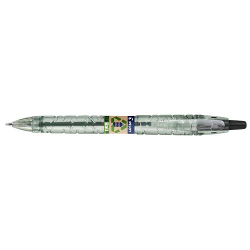 Pilot Ecoball Recycled Black Ballpoint Pens Pack 10 4902505621581 Fusion Office
