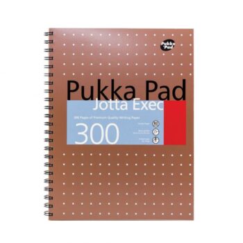 Pukka Pad A4 Metalic Copper Executive Jotta Notepads Wirebound Pack 3 7019 Met Fusion Office