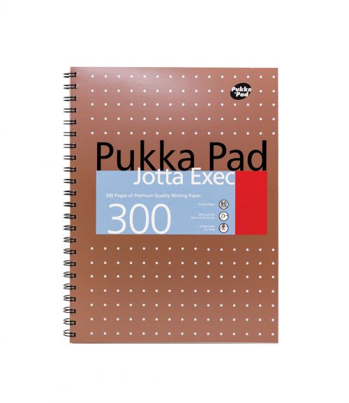 Pukka Pad A4 Metalic Copper Executive Jotta Notepads Wirebound Pack 3 7019 Met Fusion Office
