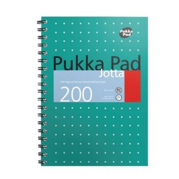 Pukka Pad Metallic B5 Jotta Notebooks Wirebound Card Cover Pack 3 8520 Met Fusion Office