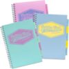Pukka Pad Pastel A4 Project Books Wirebound Polypropylene Cover Pack 3 8630 Pst Fusion Office