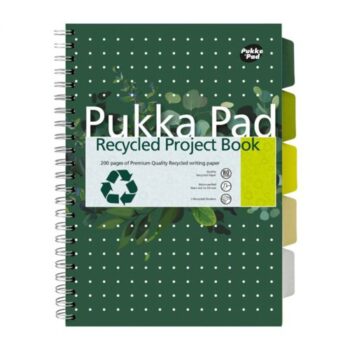 Pukka Recycled Project Books A4 Wirebound Pack 3 6050 Rec Fusion Office