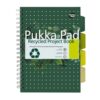Pukka Recycled Project Books B5 Wirebound Pack 3 6052 Rec Fusion Office