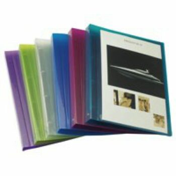 Rapesco 35mm 4 Ring Presentation Binders A4 Clear Pack 10 0717 Fusion Office