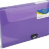 Rapesco 40mm Box File A4 Transparent Assorted Colours Pack 5 1690 Fusion Office