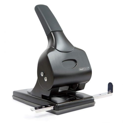 Rapesco Alu 65 2 Hole Metal Punch 65 Sheets Black 1015 Fusion Office