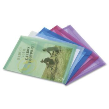 Rapesco Eco Popper Wallets A4 Assorted Colours Pack 5 1039 Fusion Office