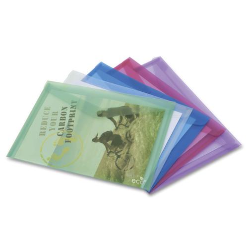 Rapesco Eco Popper Wallets A4 Assorted Colours Pack 5 1039 Fusion Office