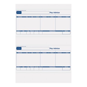 Sage Compatible 1 Part Standard Payslip SE95S (Pack 500)