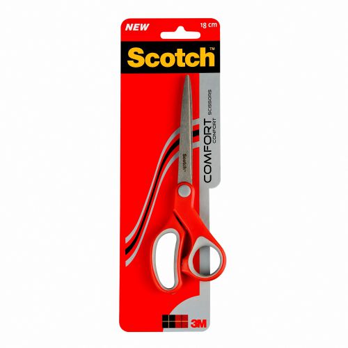 Scotch Comfort Scissors 180mm Red Grey 1427 7000033998 Fusion Office