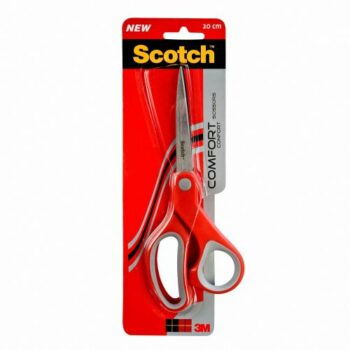 Scotch Comfort Scissors 200mm Red Grey 1428 7000081639 Fusion Office
