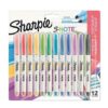 Sharpie S Note Creative 12 Permanent Markers Assorted Colours 2138233 Fusion Office