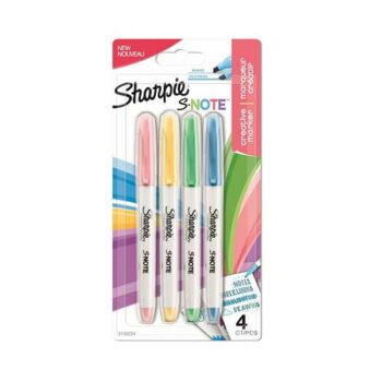 Sharpie S Note Creative 4 Permanent Markers Assorted Colours 2138234 Fusion Office