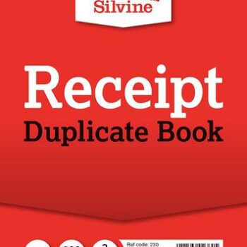 Silvine 105x148mm Duplicate Receipt Books With Carbon Pack 12 230 Fusion Office
