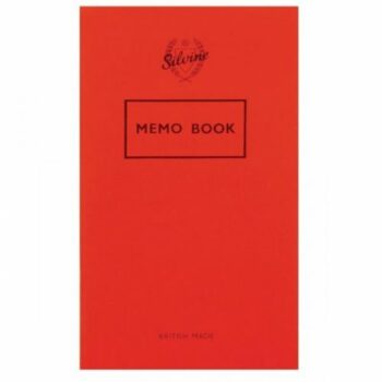 Silvine 158x99mm Memo Books Ruled 72 Pages Red Pack 24 042f Fusion Office