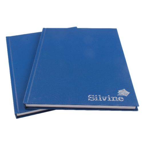 Silvine A4 High Quality Hardback Casebound Notebooks Blue Pack 6 Cba4 Fusion Office