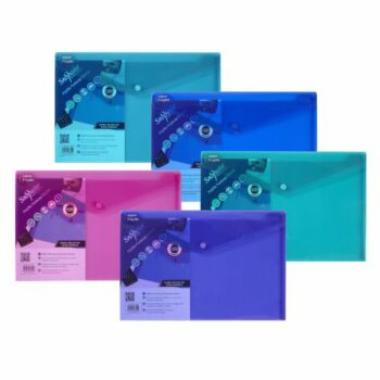 Snopake Polyfile Wallet Files Foolscap Electra Assorted Pack 5 10088 Fusion Office