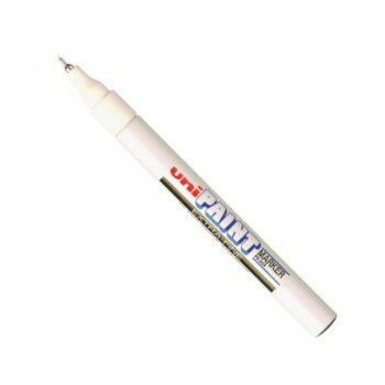 Uni Ball Px 20 Paint Markers Extra Fine Bullet Tip White Pack 12 508341000 Fusion Office