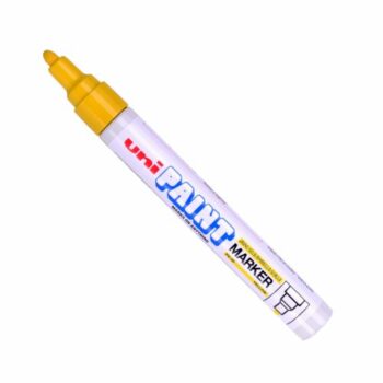 Uni Ball Px 20 Paint Markers Medium Bullet Tip Yellow Pack 12 545509000 Fusion Office